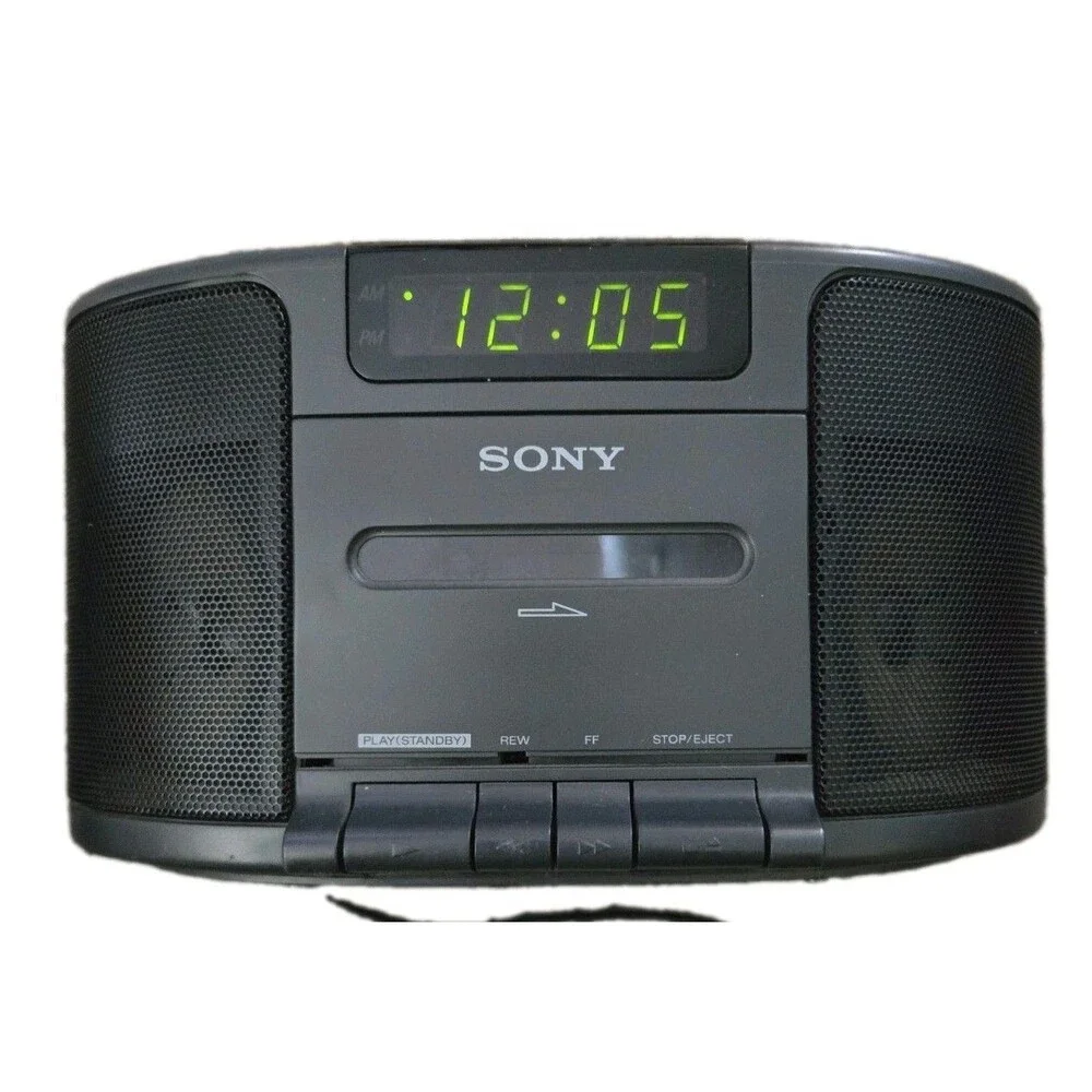 Sony ICF-CS650 Dream Machine Clock Radio AM/FM Cassette Player Vintage TESTED